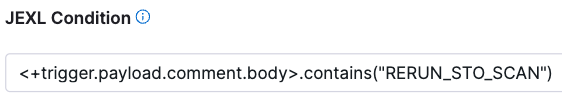 Trigger when a PR comment includes RERUN_STO_SCAN